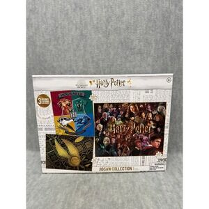 Paladone Harry Potter Jigsaw Collection 3 Puzzle Set 2000 Pieces Total Complete